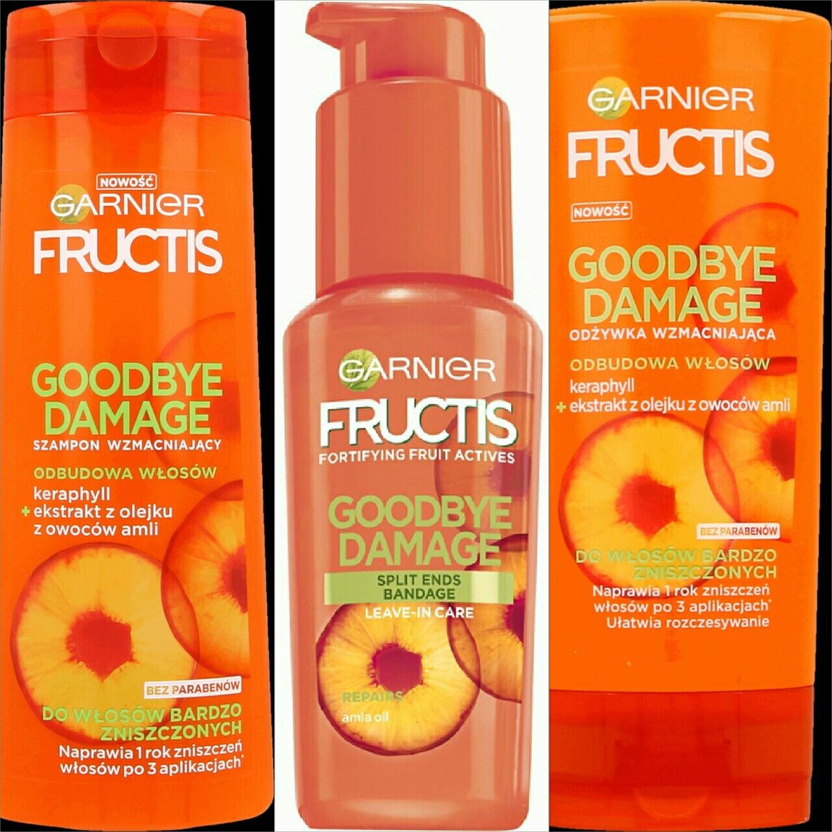 olejek do włosów garnier fructis goodbye damage