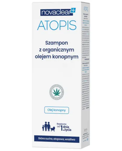 novaclear atopis szampon z olejkiem konopnym