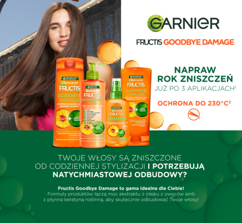 garnier odżywka do włosów reklama