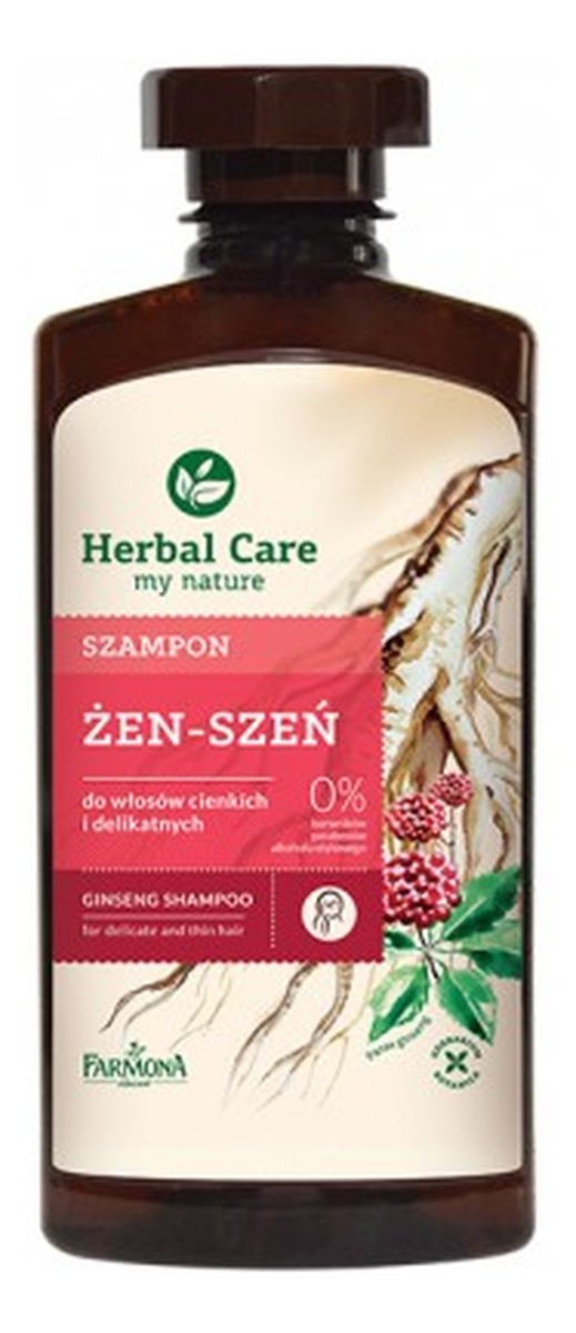 herbal care szampon żeń-szeń skład