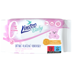 chusteczki nawilżane linteo baby soft and cream 72 sztuk