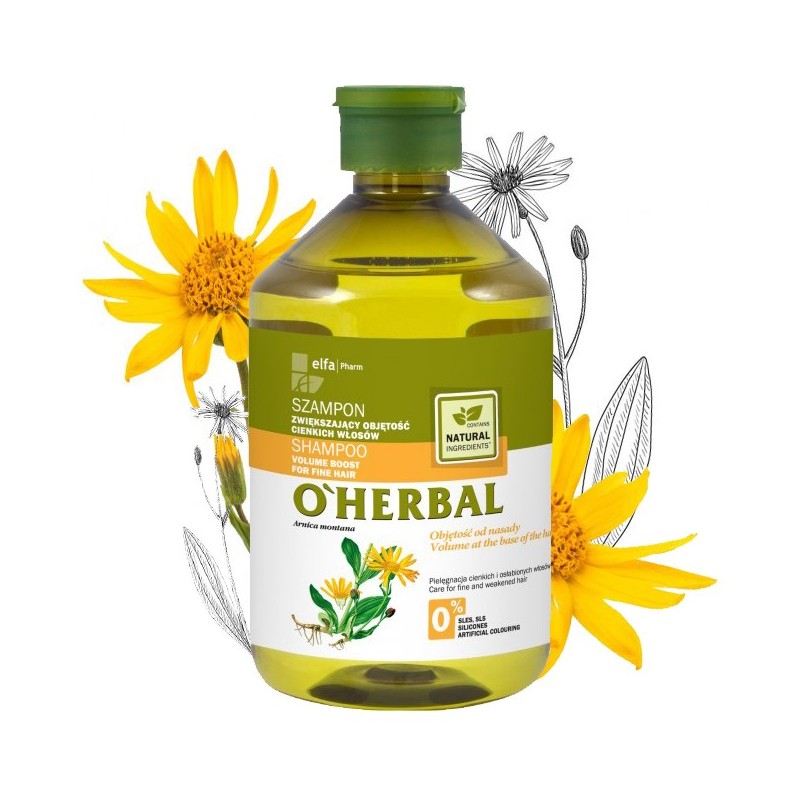 oherbal szampon objętość