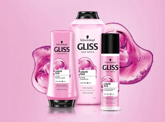 gliss kurliquid silk szampon do włosów łamliwych i matowych