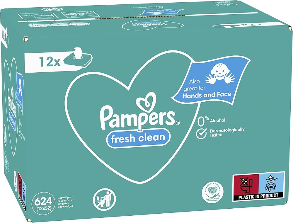 pampers fresh clean 12x64