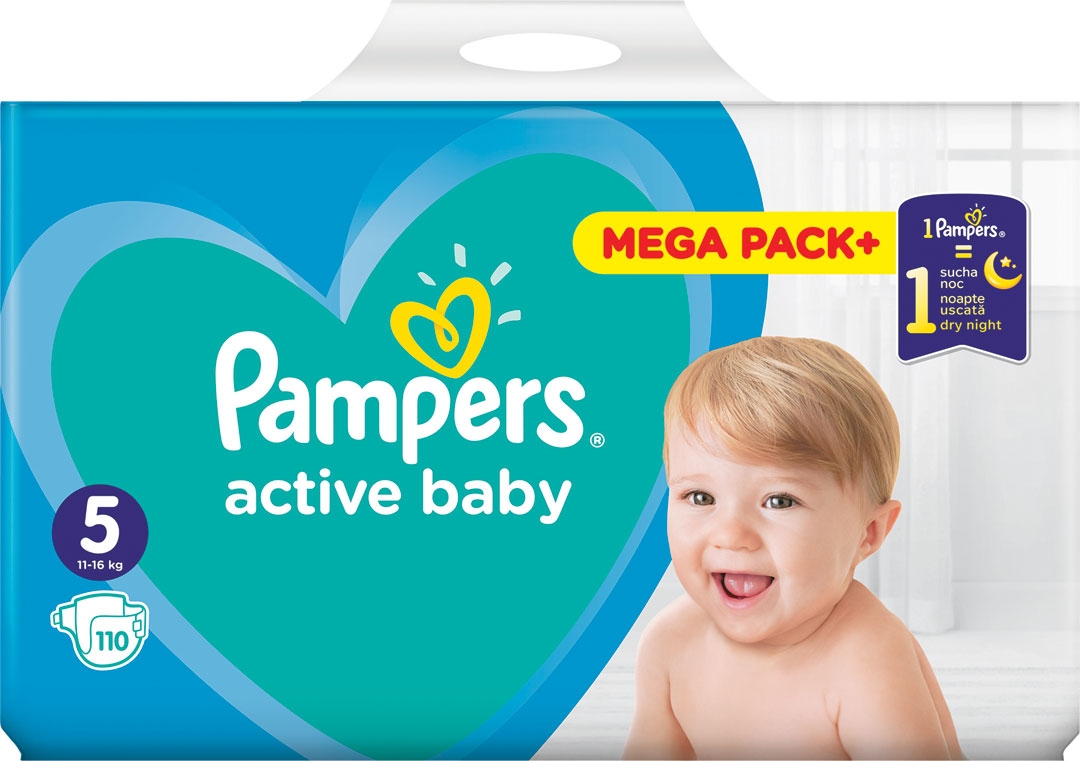 pampers active baby dry 5 110