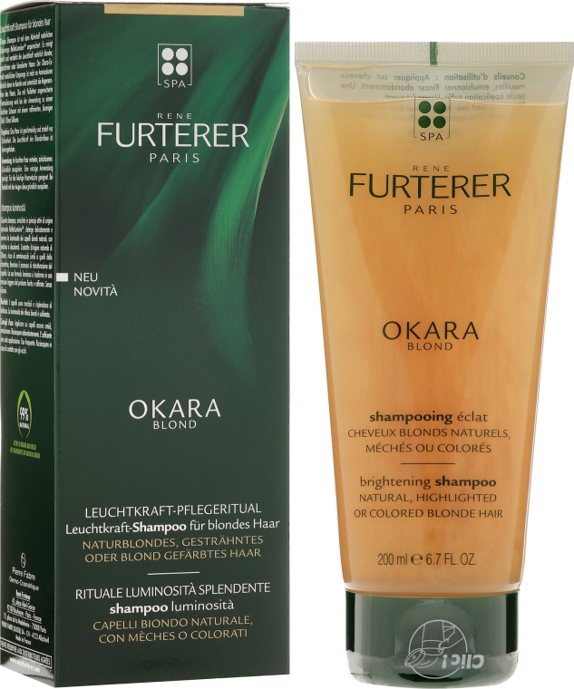 rene furterer okara blond szampon rozjaśniający 200 ml skład