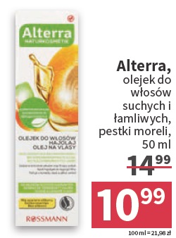 rossmann alterra olejek do włosów