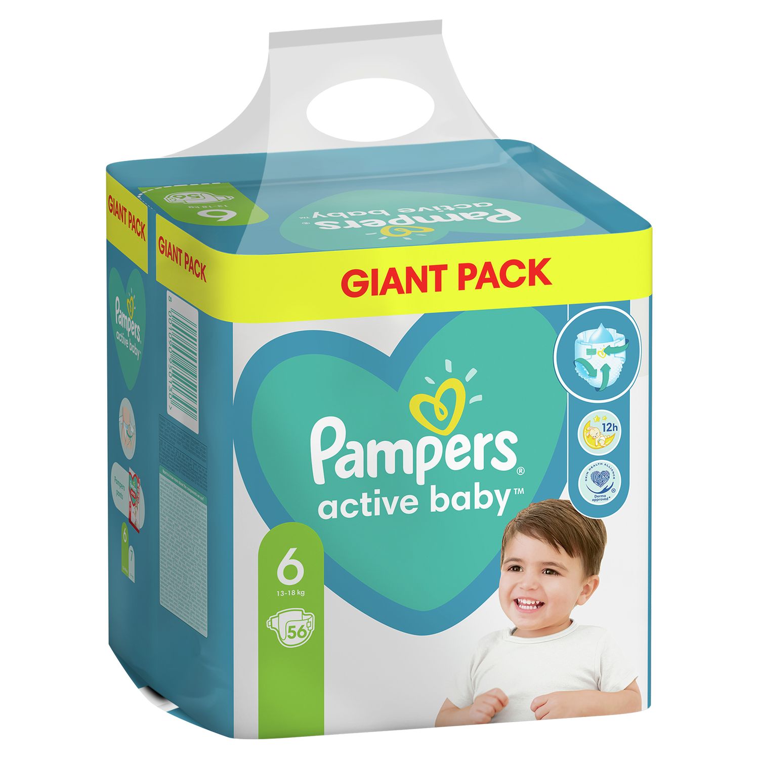 pampers active baby 6 monthly pack