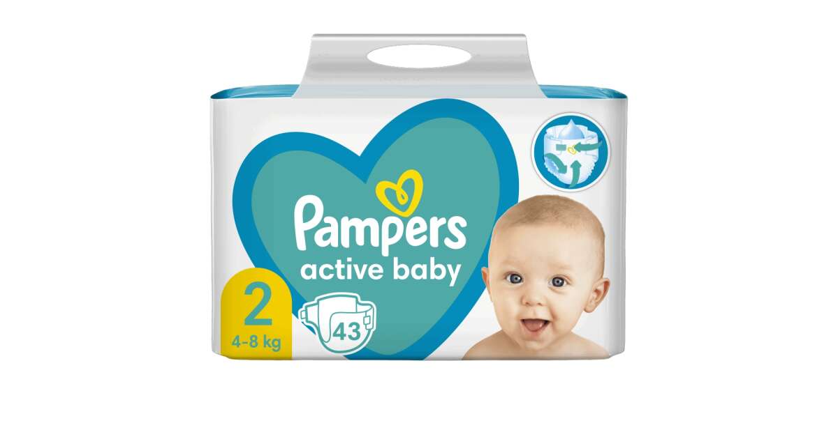 pampers active baby 3 midi 4-9kg giant pack 90 szt