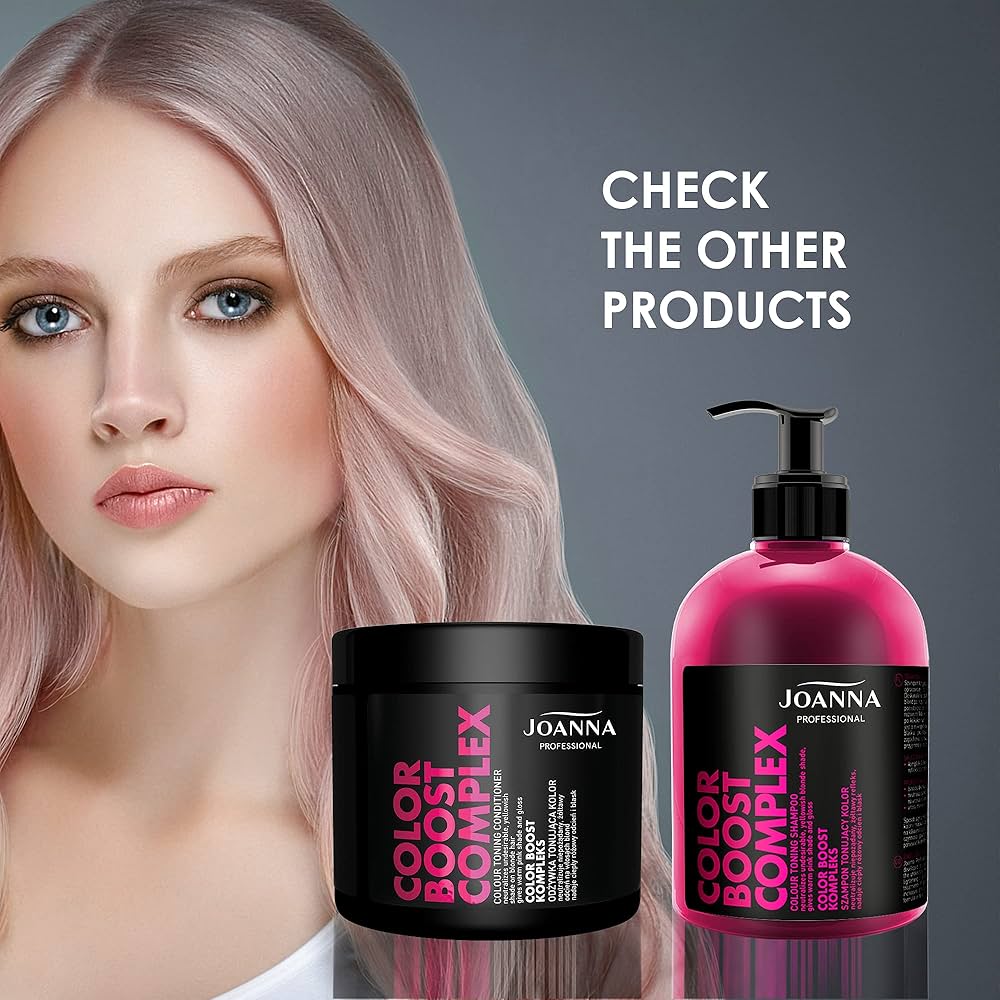 joanna color boost complex szampon tonujący różowy