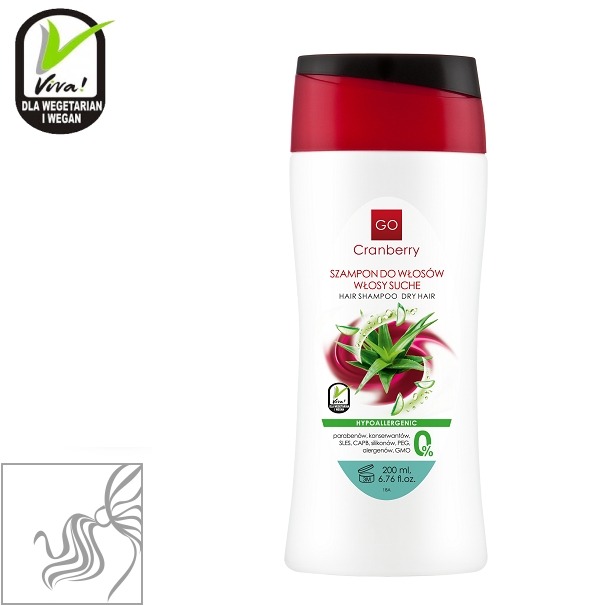 szampon do włosów włosy suche gocranberry 200 ml