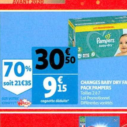 promo pampers auchan