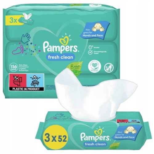 pampers baby fresh clean chusteczki pielęgnacyjne