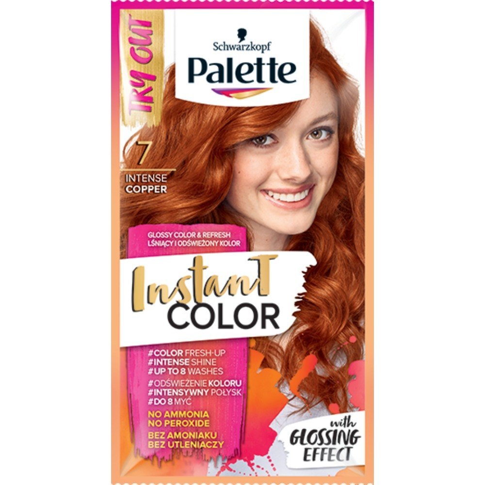 palette instant color szampon koloryzujący intensywna miedź