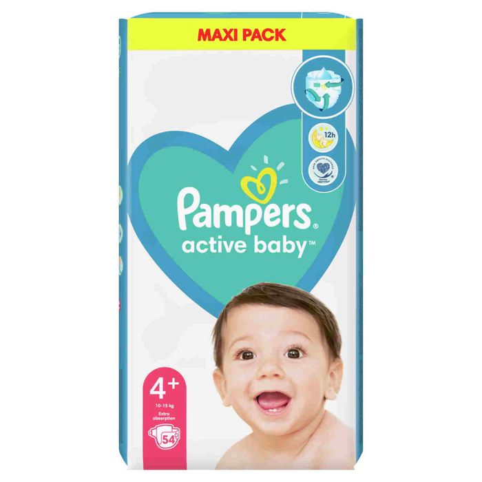 pampers active baby 4 62 szt