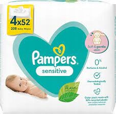 chusteczki pampers.sensitive 4x52