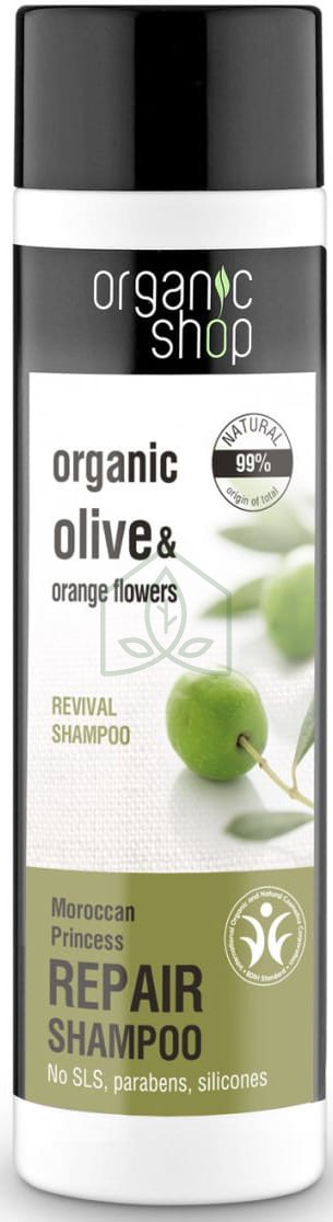 organic shop szampon do włosów nadający połysk sklad