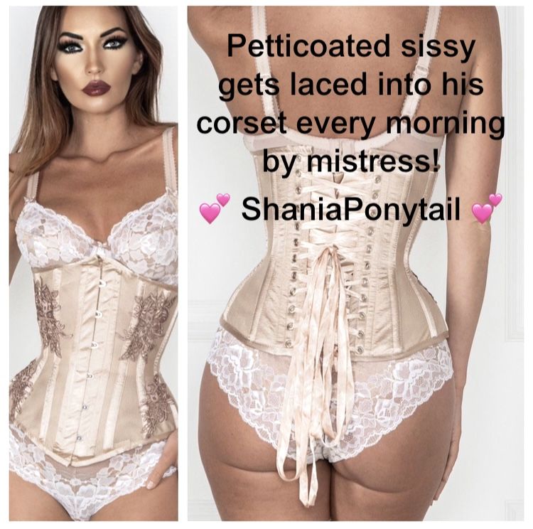 lacing corset dress pampered sissy