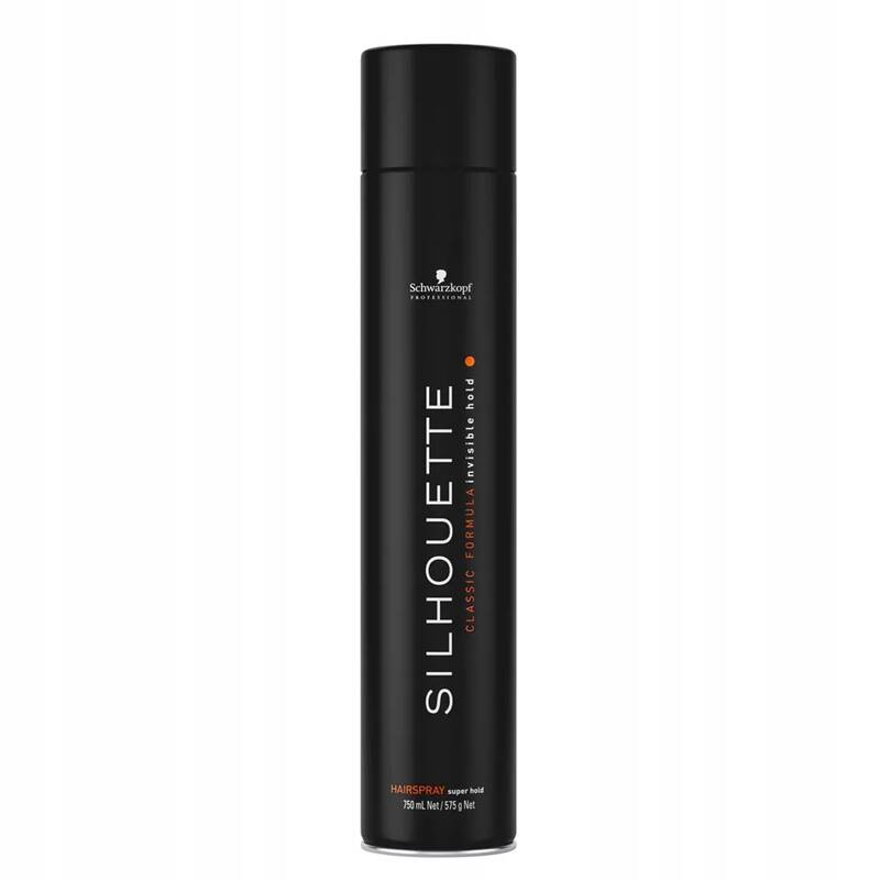 schwarzkopf silhouette super hold hairspray czarny lakier do włosów 750ml