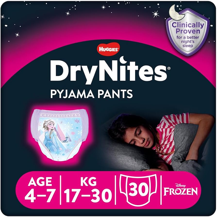 huggies drynites girl pyjama pants