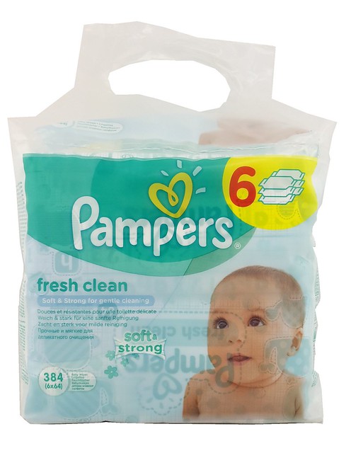 chusteczki pampers 6x64 fresh clean