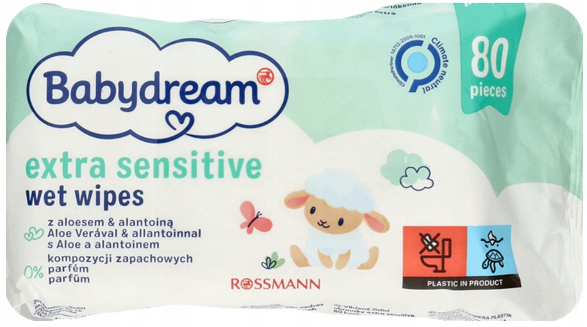 chusteczki nawilżane babydream extra sensitive