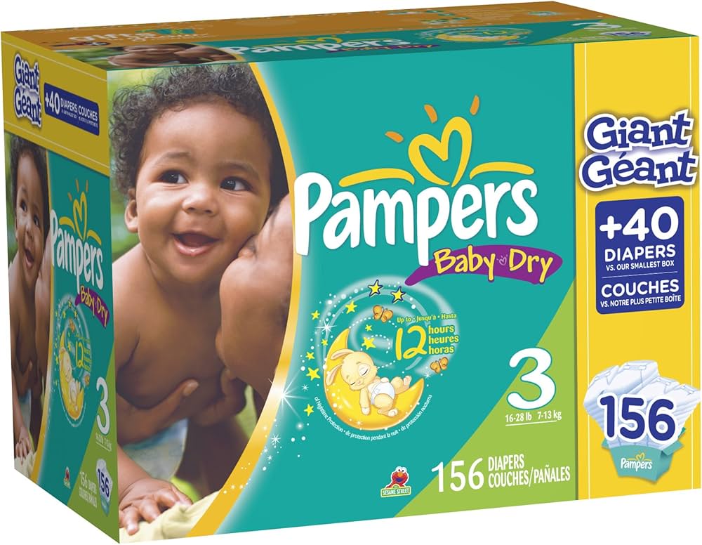 mega pack pampers size 3