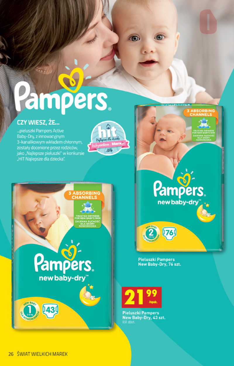 pieluchy pampers w lidlu 2017