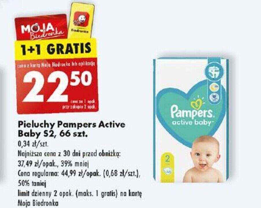 co jaki czas biedronka ma promocje na pieluchy pampers