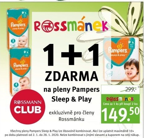 pampers sleep and play cena rossmann