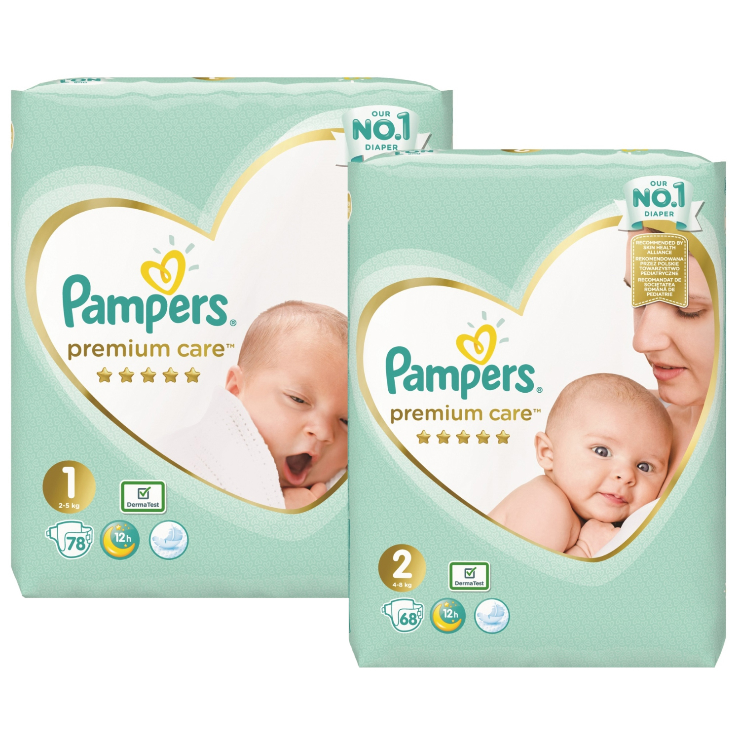 pieluchy pampers 1 premium care