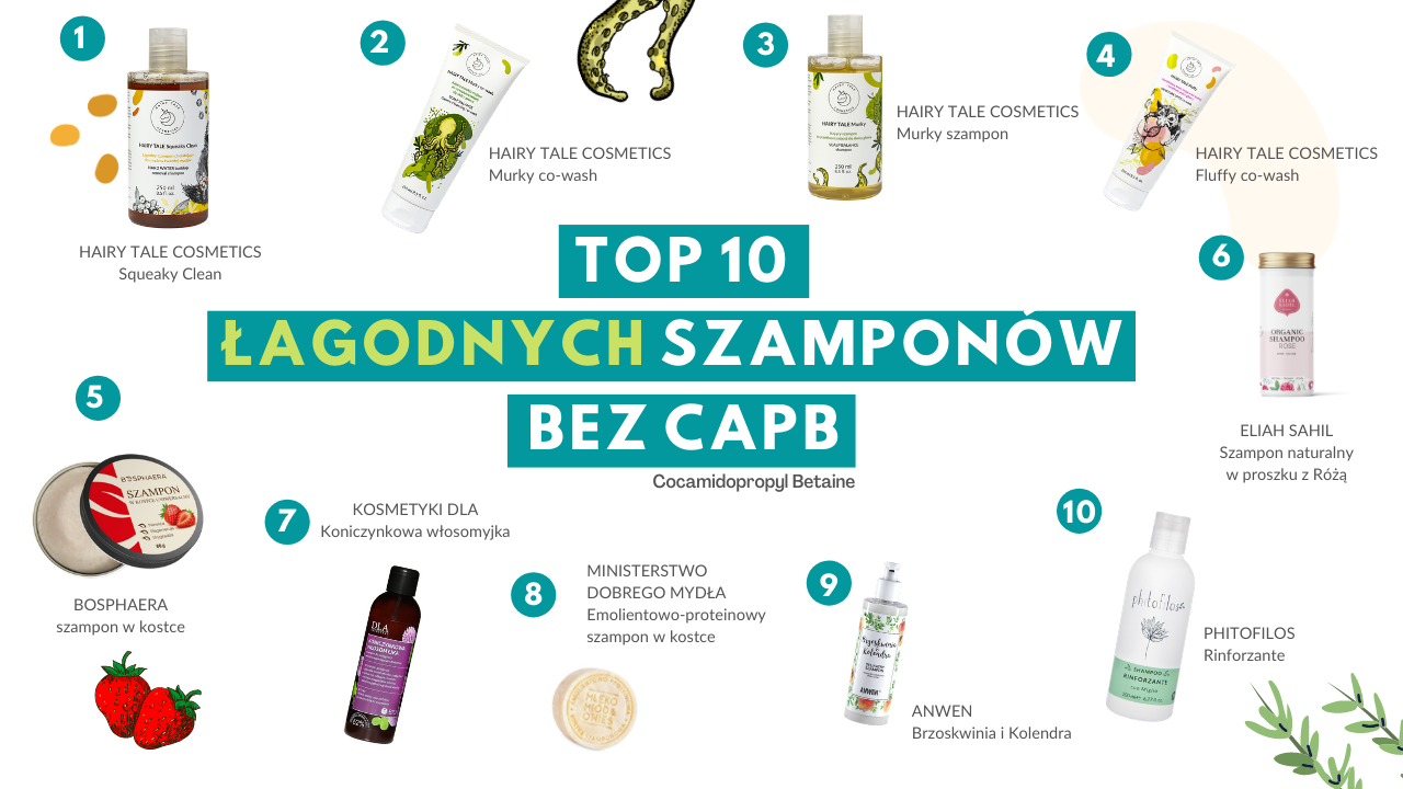 łagodny szampon bez cocamidopropyl betaine