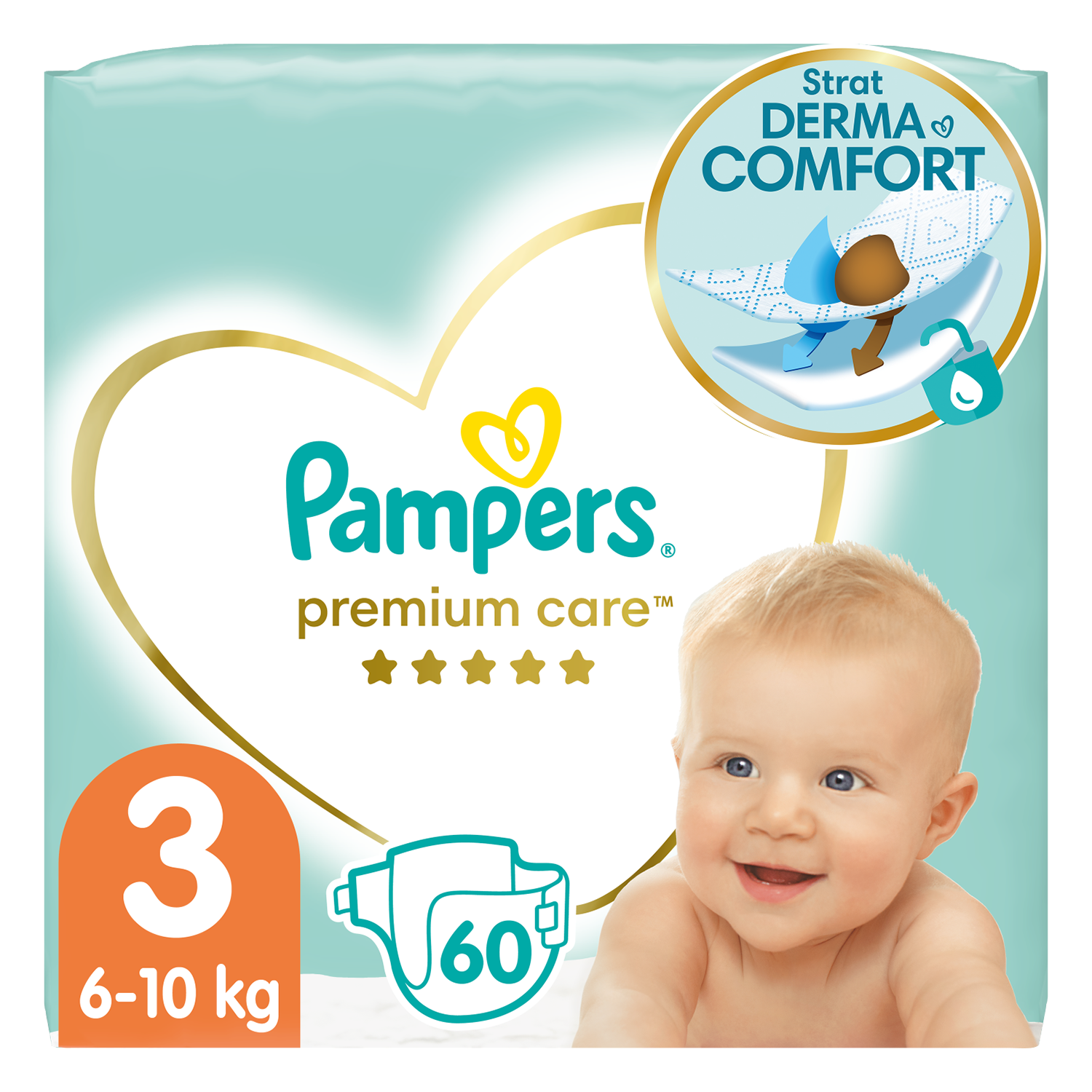 10 sztuk pampers premium care rozmiary