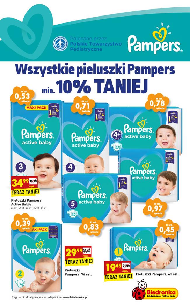 biedtonka pampers