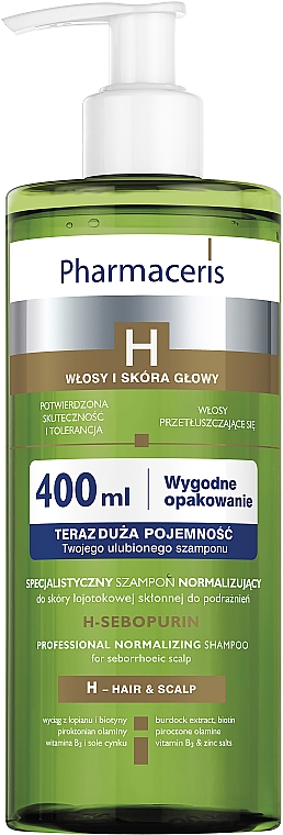 pharmaceris h sebopurin szampon normalizujący do skóry łojotokowej wizaz