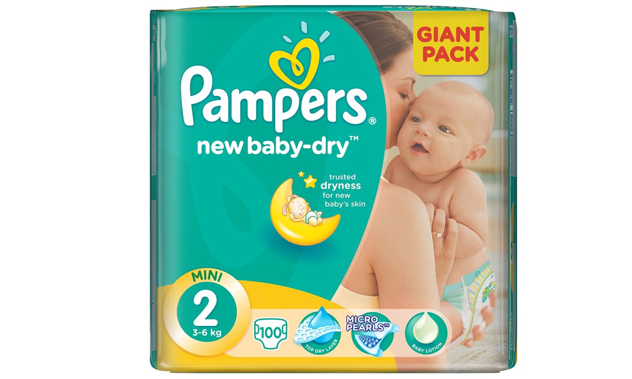 pampers new baby dry 2 mini 100 szt