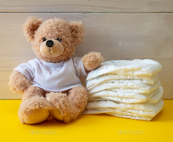 teddy bear with pampers