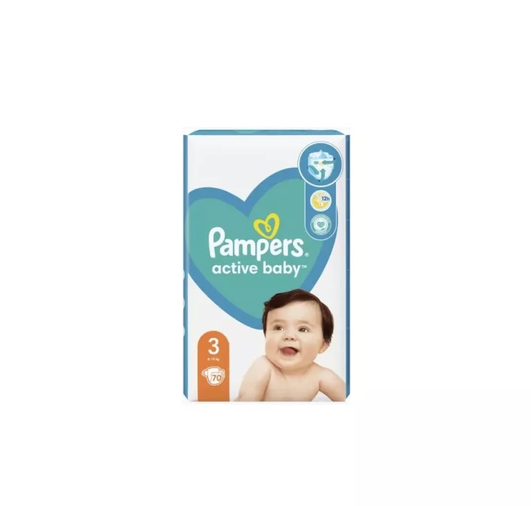 pieluchy pampers active baby 3 70 szt