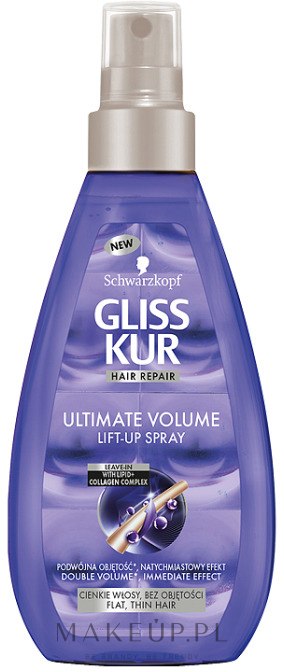 gliss kur ultimate volume szampon do włosów dodający objętości