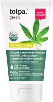 tołpa green wzmacnianie wzmacniająca odżywka do włosów osłabionych opinie