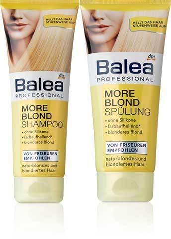 balea szampon odżywka rozjaśniające more blond