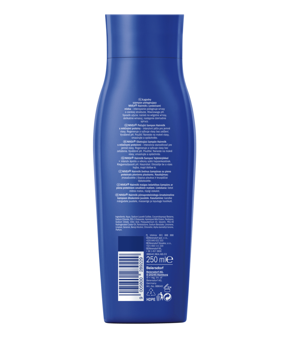 hairmilk nivea szampon sklad