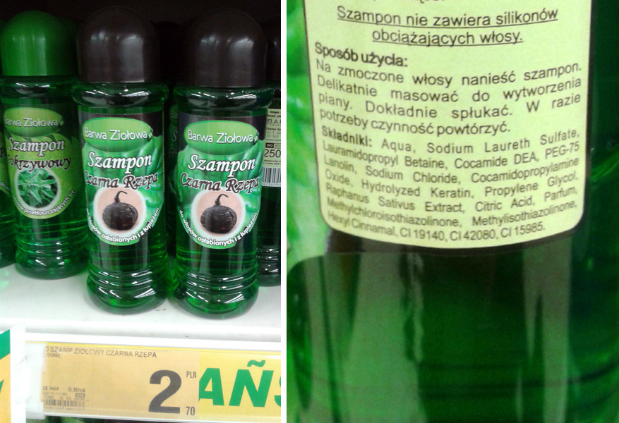 auchan szampon z woskiem