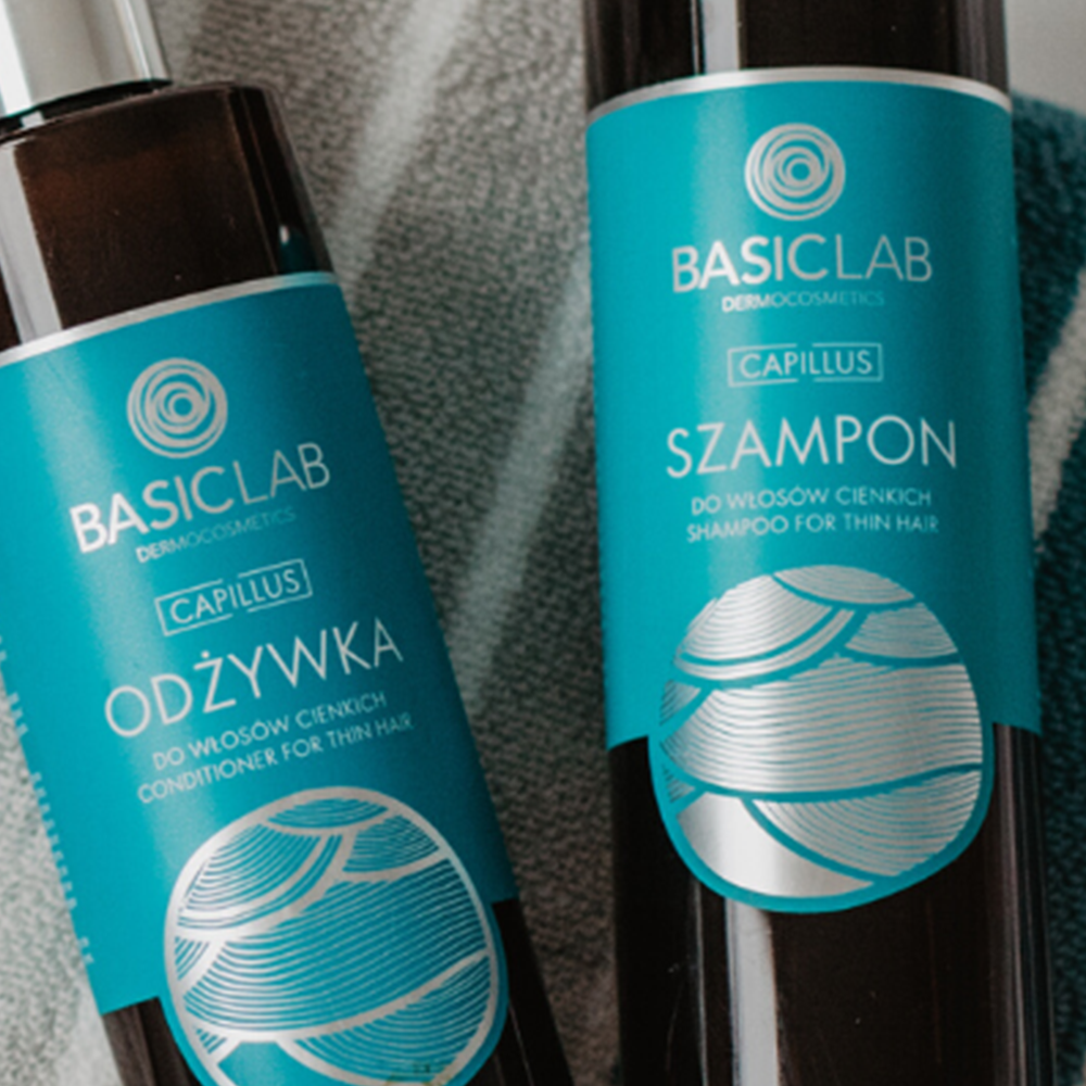 basiclab capillus szampon do włosów cienkich 300 ml