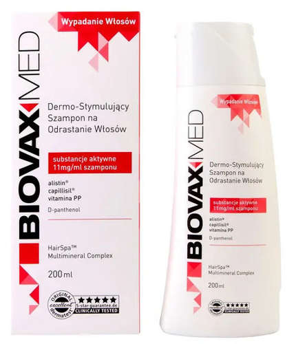 biovaxmed dermo-stymulujący szampon na odrastanie włosów 200 ml wizaz