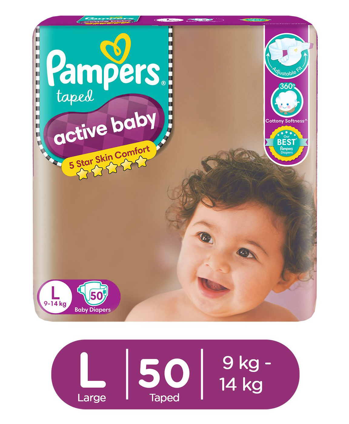 pamper active baby 5 42 szt