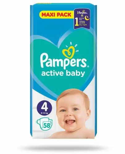 cena pieluch pampers active baby 4