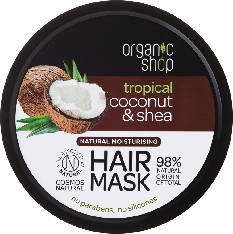 organic shop nawilżająca odżywka do włosów coconut&shea