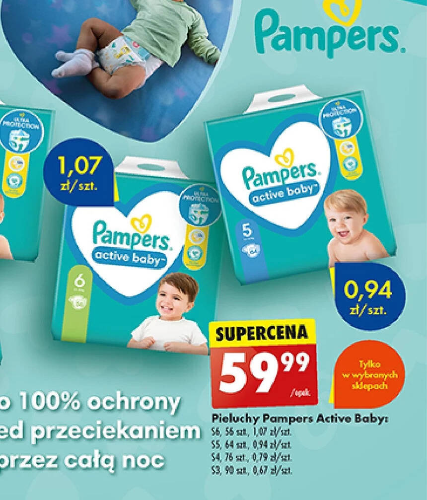 co jaki czas biedronka ma promocje na pieluchy pampers