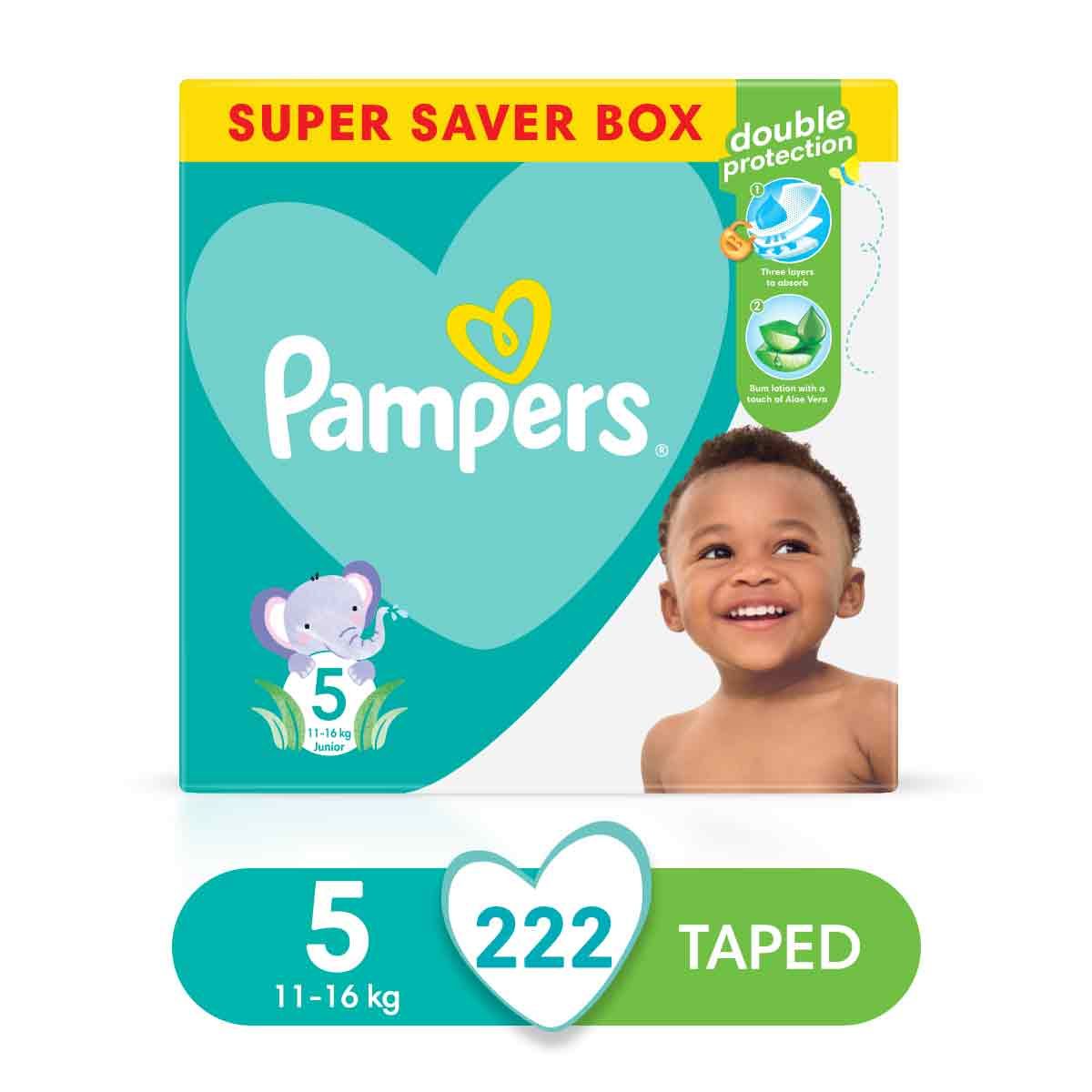 pampers box baby dry